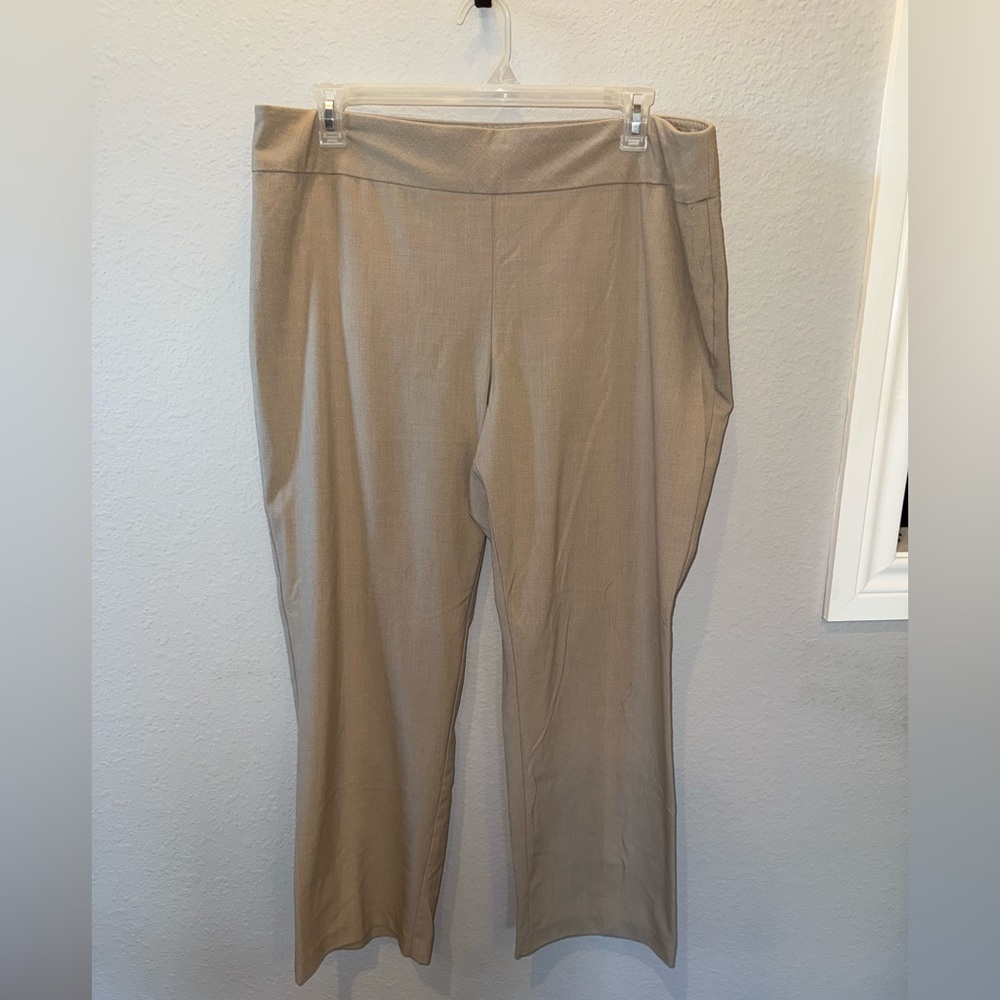 Roz & Ali Classic Beige Women's Trousers